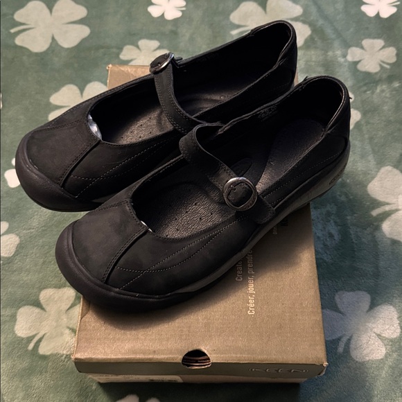 Keen Toyah MJ Black Nubuck Mary Jane W12 - Picture 3 of 13